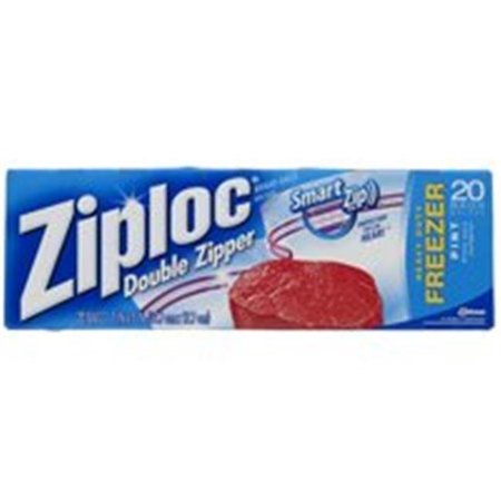 SC JOHNSON SC Johnson Ziploc Freezer Bag - Pint 20 Count 4372173